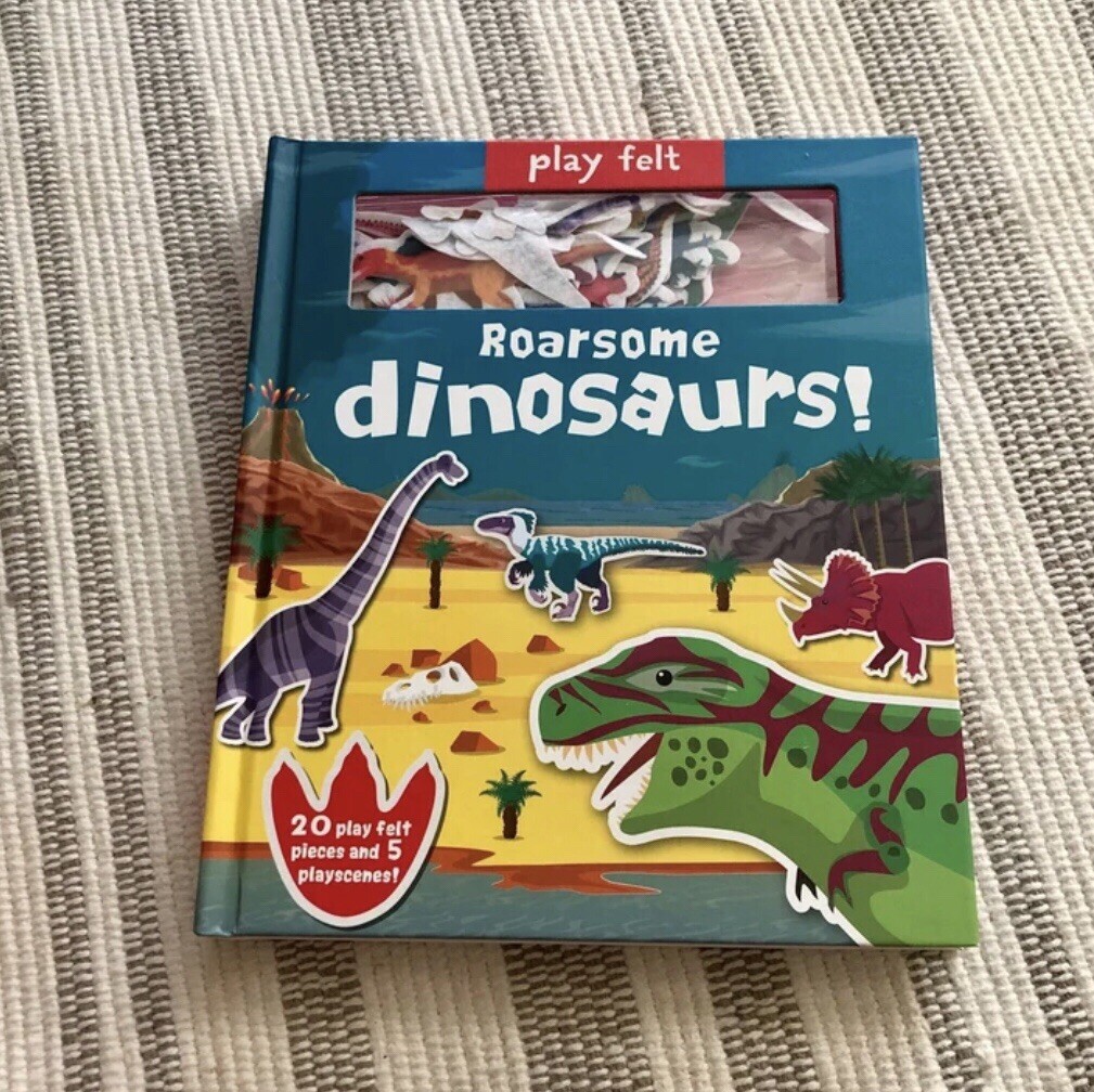 Play Felt Roarsome Dinosaurs! by Amber Lily (2020, Hardcover) – New!