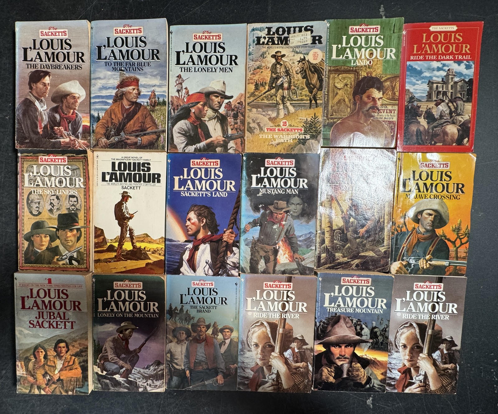 Complete Series Set SACKETTS 1-18 Louis L&rsquo;Amour Lot