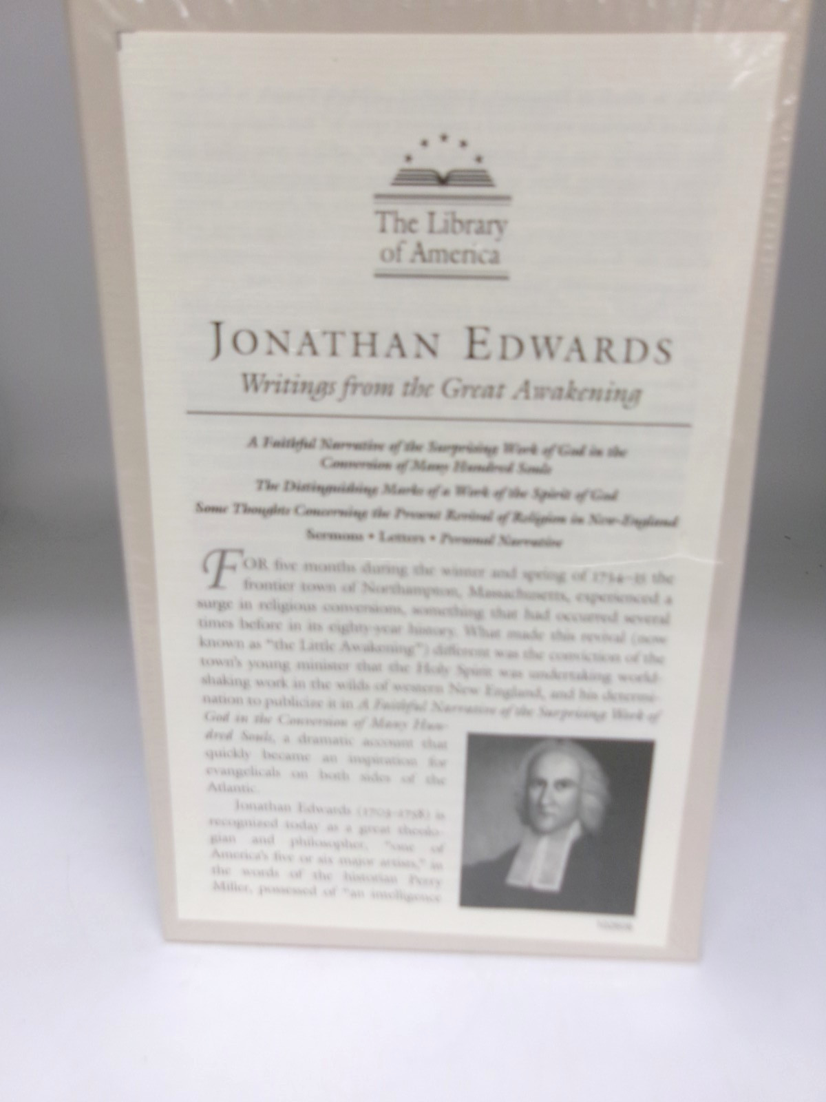 The Library of America – Jonathan Edwards – in Slip Case – Sealed