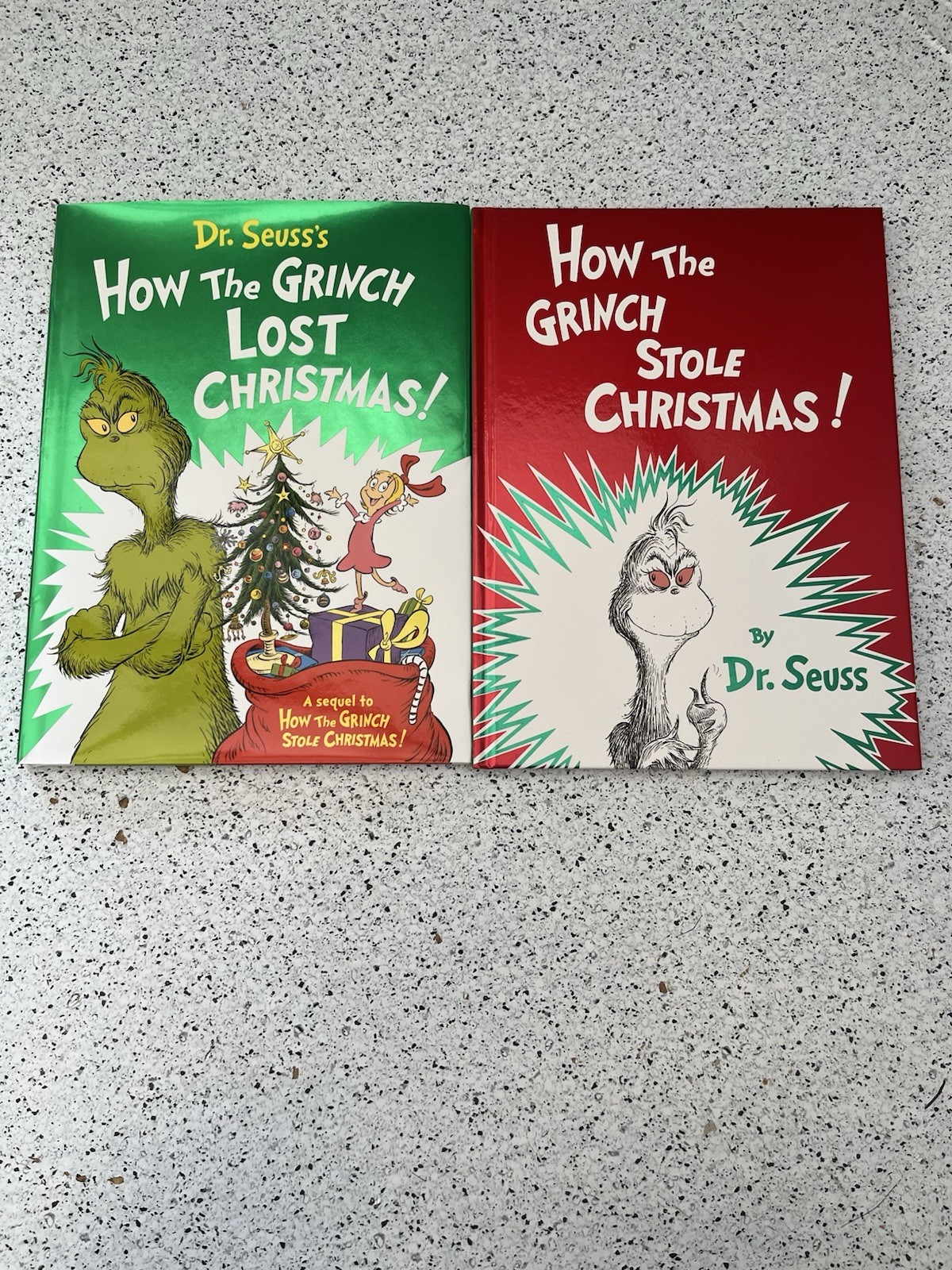 Dr. Seuss Books Lot of 2 Hardcover Large Format 8.5&Prime;x11&Prime; Random House Christmas