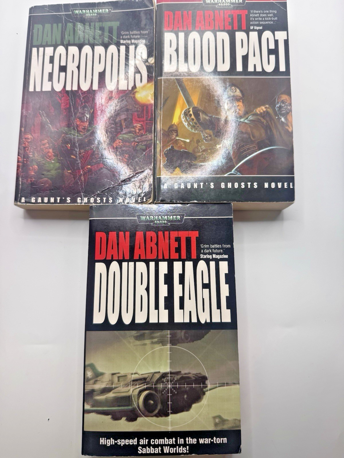 Warhammer 40K Dan Abnett Lot 3 Necropolis Blood Pact Double Eagle Gaunts Ghosts