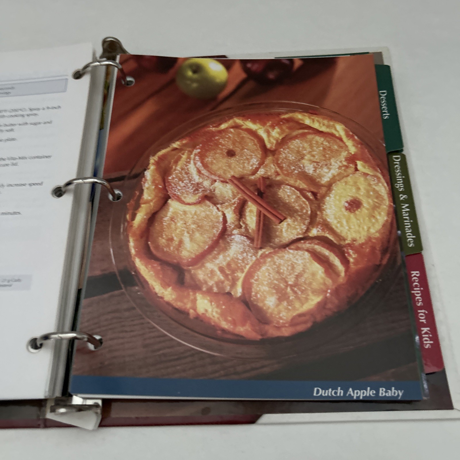 Vita-Mix Owner&rsquo;s Manual + Cookbook Recipes Instructions Binder w Built-In Stand