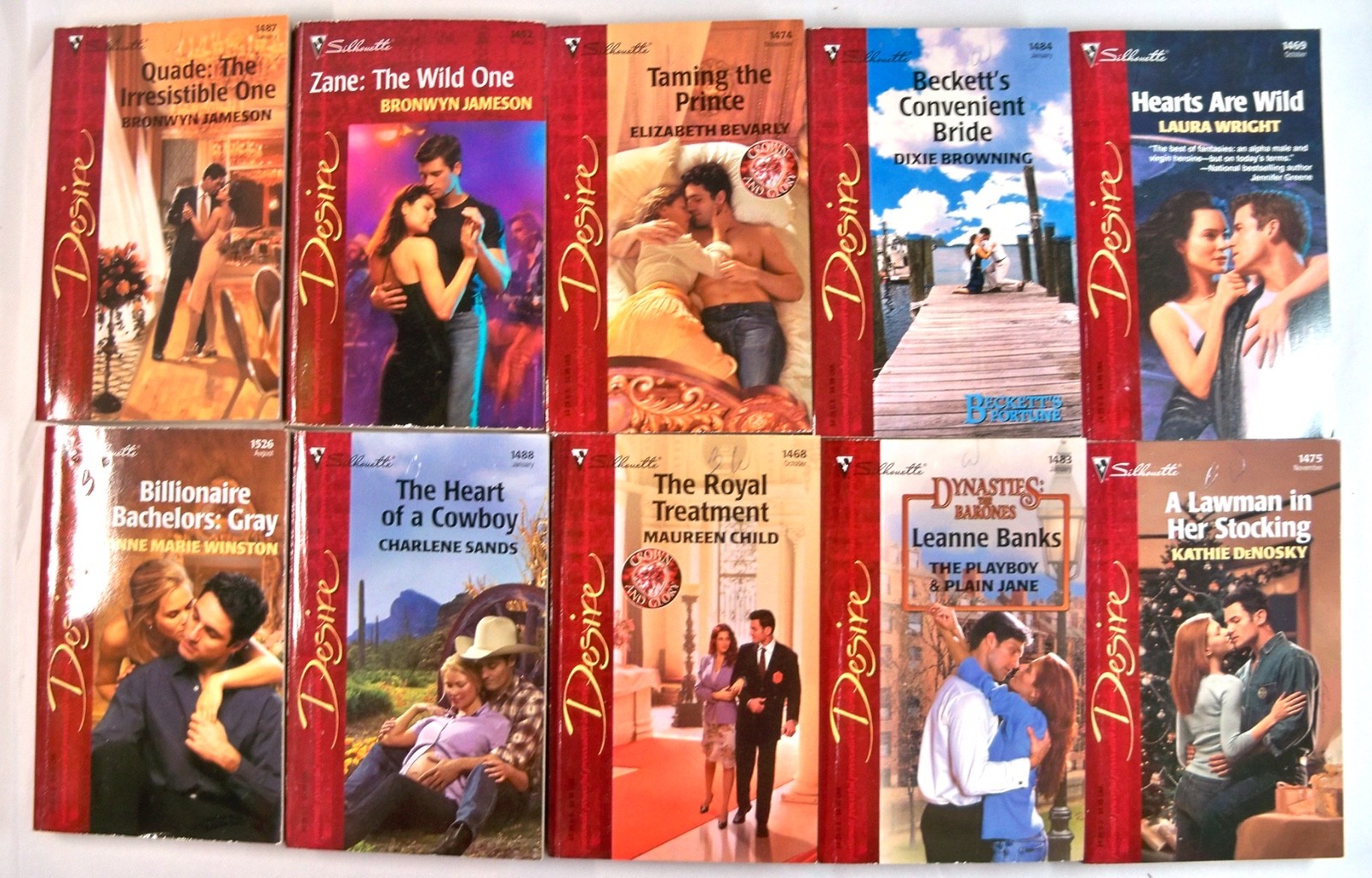 Lot of 48 Vintage Harlequin/Silhouette &lsquo;Desire&rsquo; & &lsquo;Temptation&rsquo; Series Paperbacks