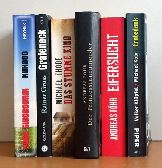 BUCHPAKET+KRIMI+THRILLER+6 BÜCHER +KLÜPFEL/KOBR+ANDREAS FÖHR+TB+HC+BUNDLE