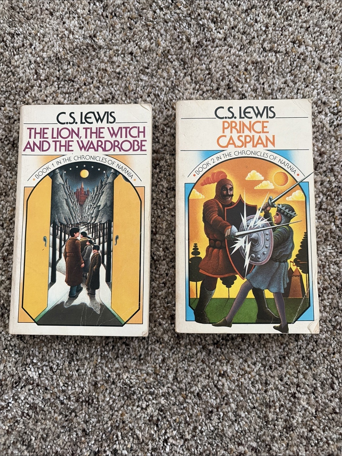 The Chronicles Of Narnia Complete Box Set 1970 Books 1-7 Vintage Collier