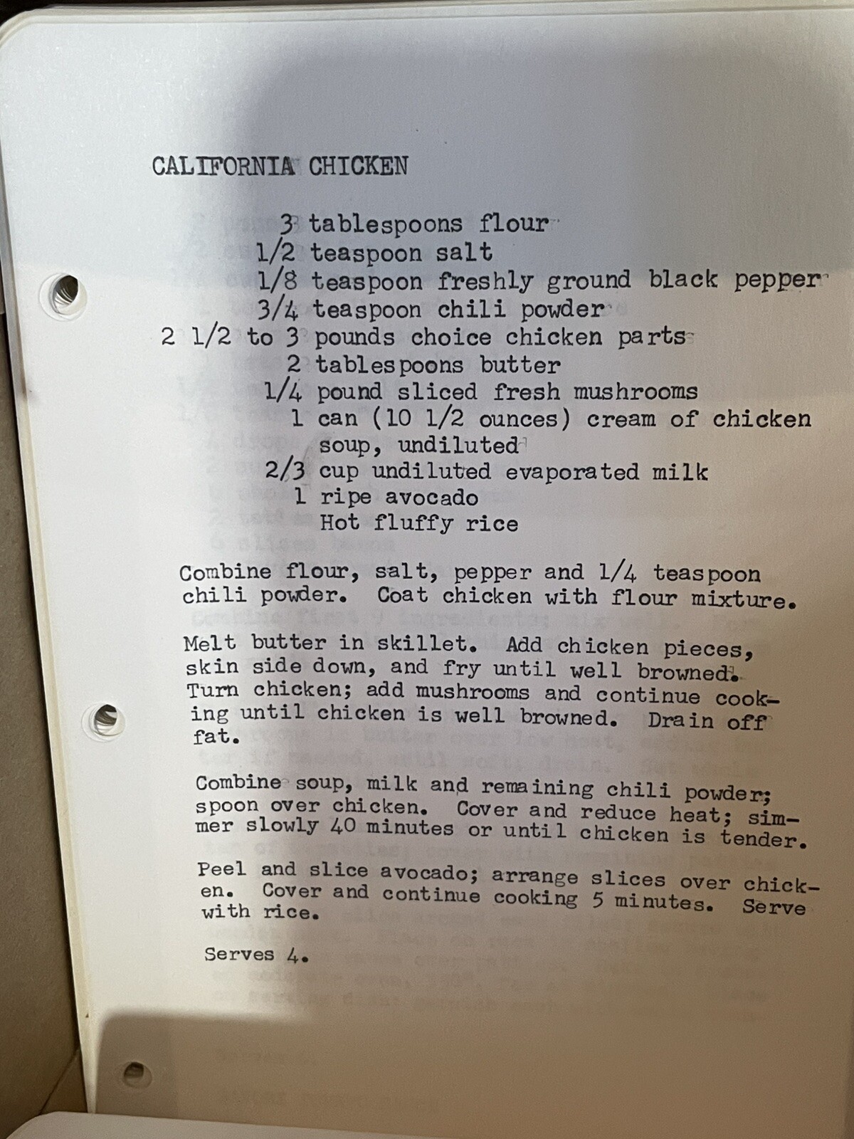 6 Boxes Of Typed Various Recipes Approximately 2500 Pages.