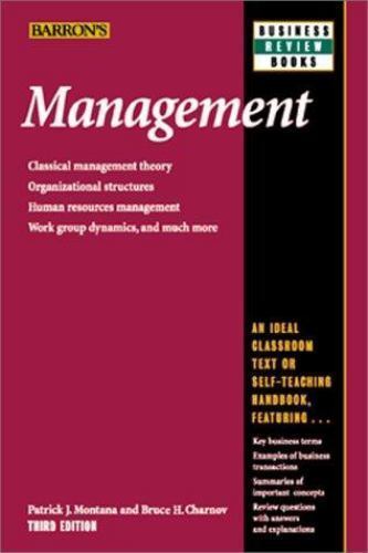 Management; Barron&rsquo;s Business Review Series – paperback, 0764112767, Montana PhD