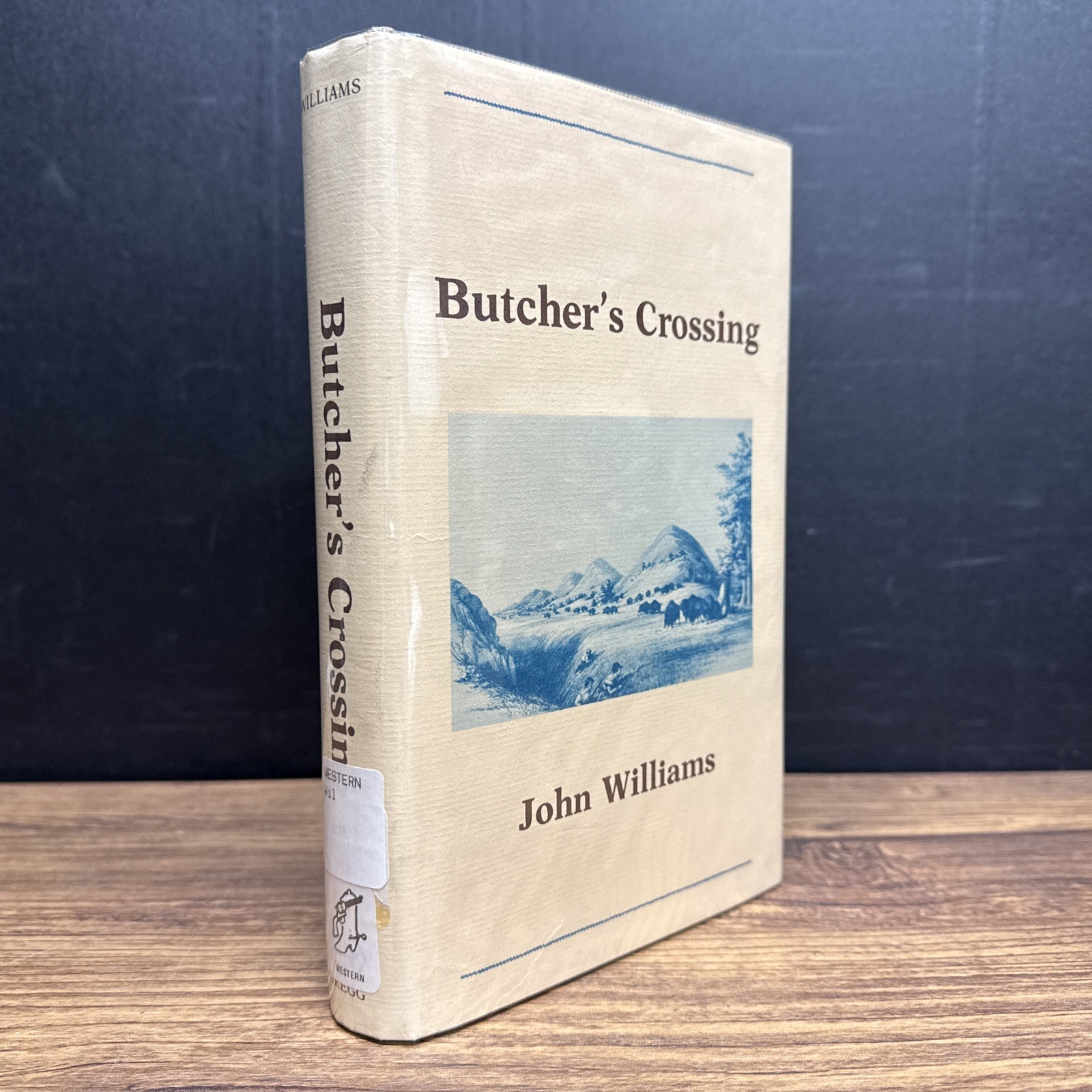 Butcher&rsquo;s Crossing by John Williams ~ Gregg 1978 First Printing EX-LIB WATER DMG