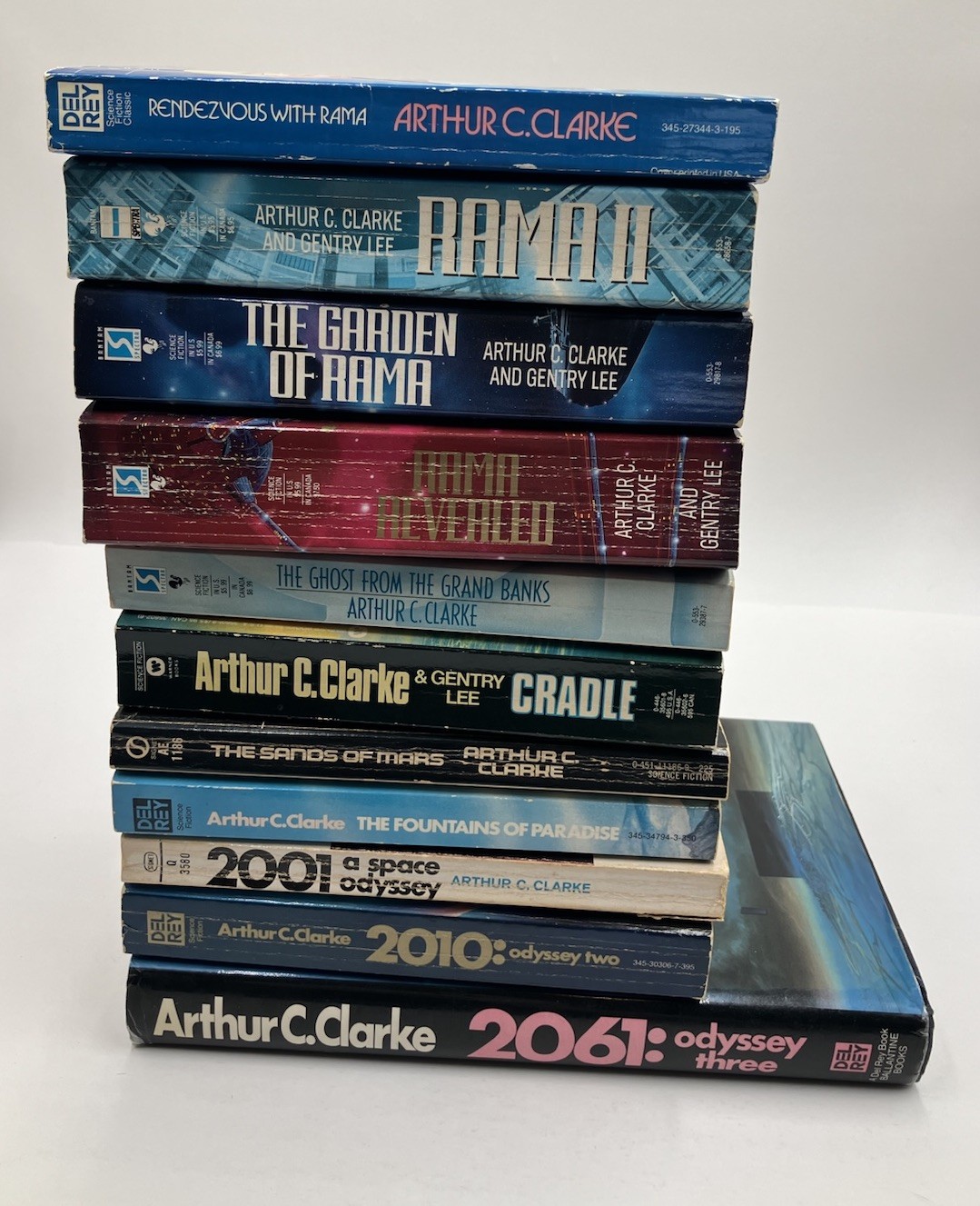 Vintage Lot of 11 Arthur C. Clarke Science Fiction 10 PB 1 HC Odyssey Rama
