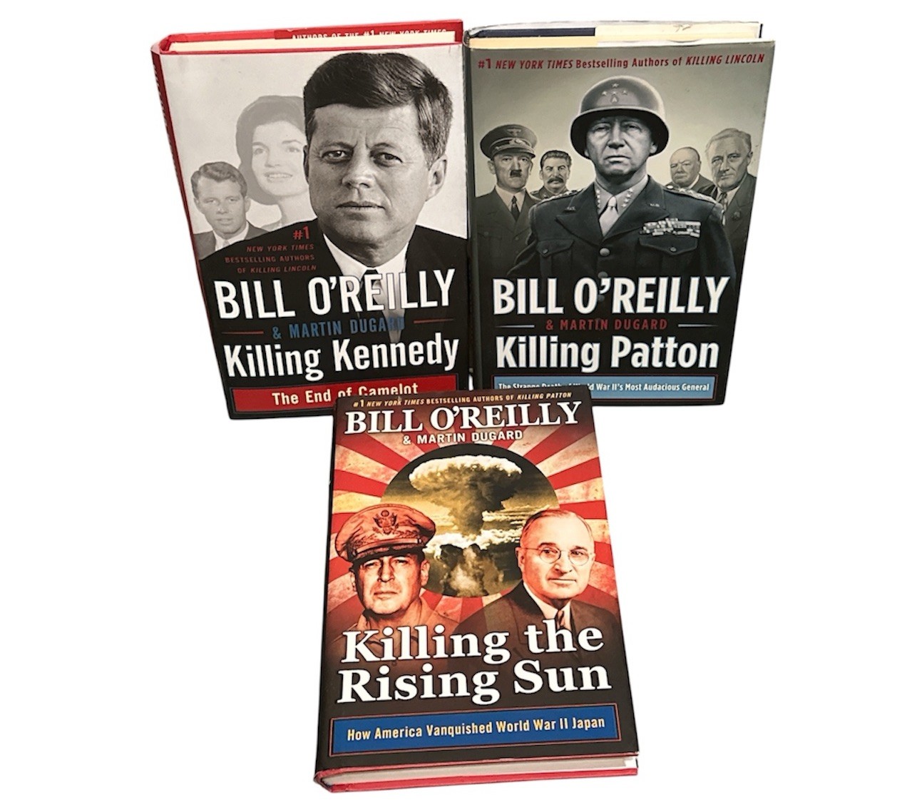 3 Bill O&rsquo;Reilly Hardcover Book Lot Killing Kennedy Patton Rising Sun