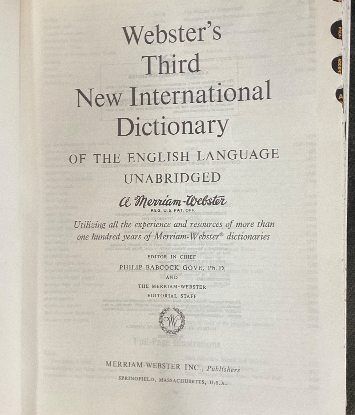 Webster&rsquo;s Third New International Dictionary, Unabridged – Largest, Most Com…