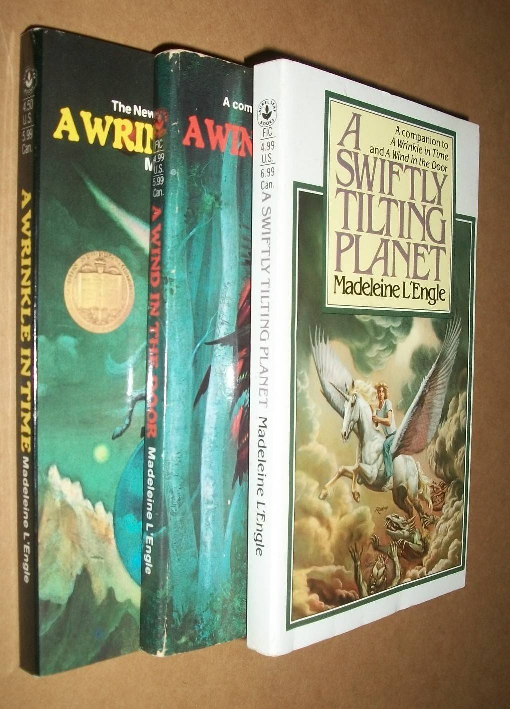 Madeleine L&rsquo;Engle Trilogy 1-3 Murry Kairos vintage 70s Laurel-Leaf lot of 3 PBVG