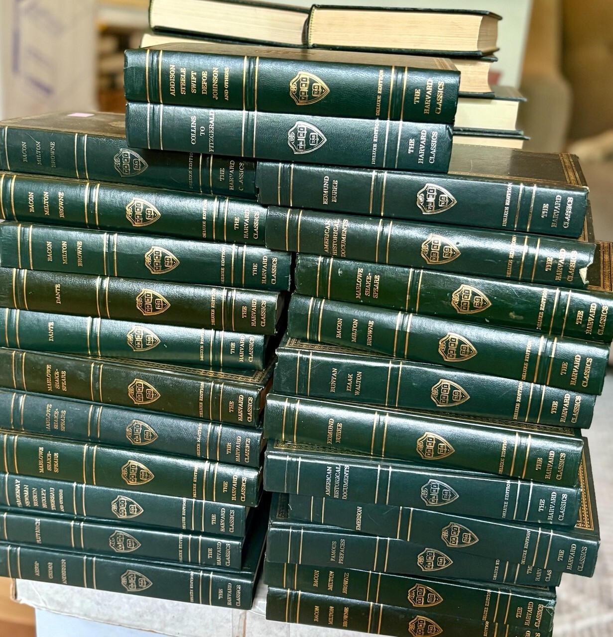 Harvard Classics Deluxe Edition Green Leather Individual Volumes – CHOOSE TITLES