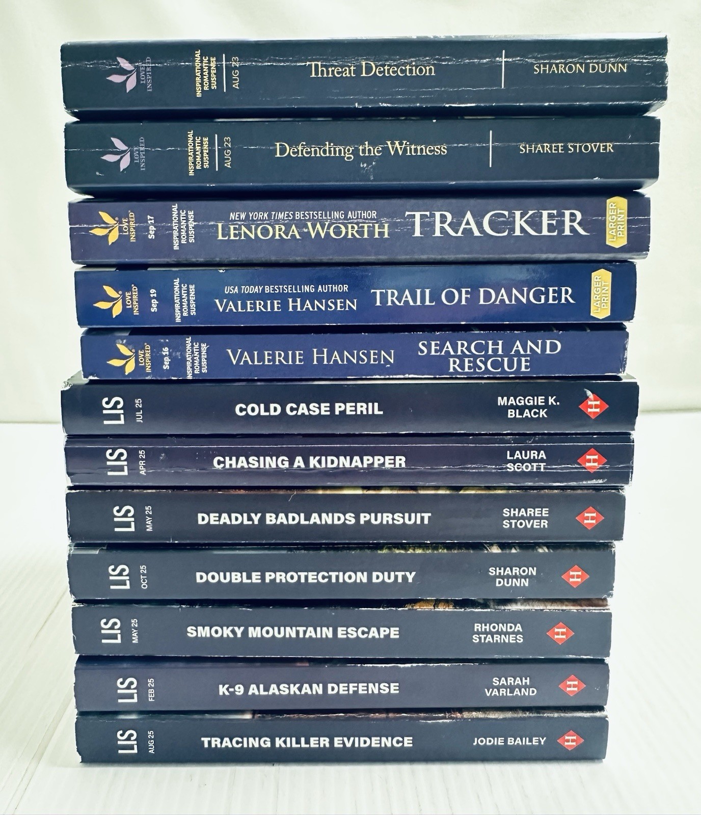 Love Inspired K9 Unit Romantic Suspense Lot of Twelve Christian Faith Action