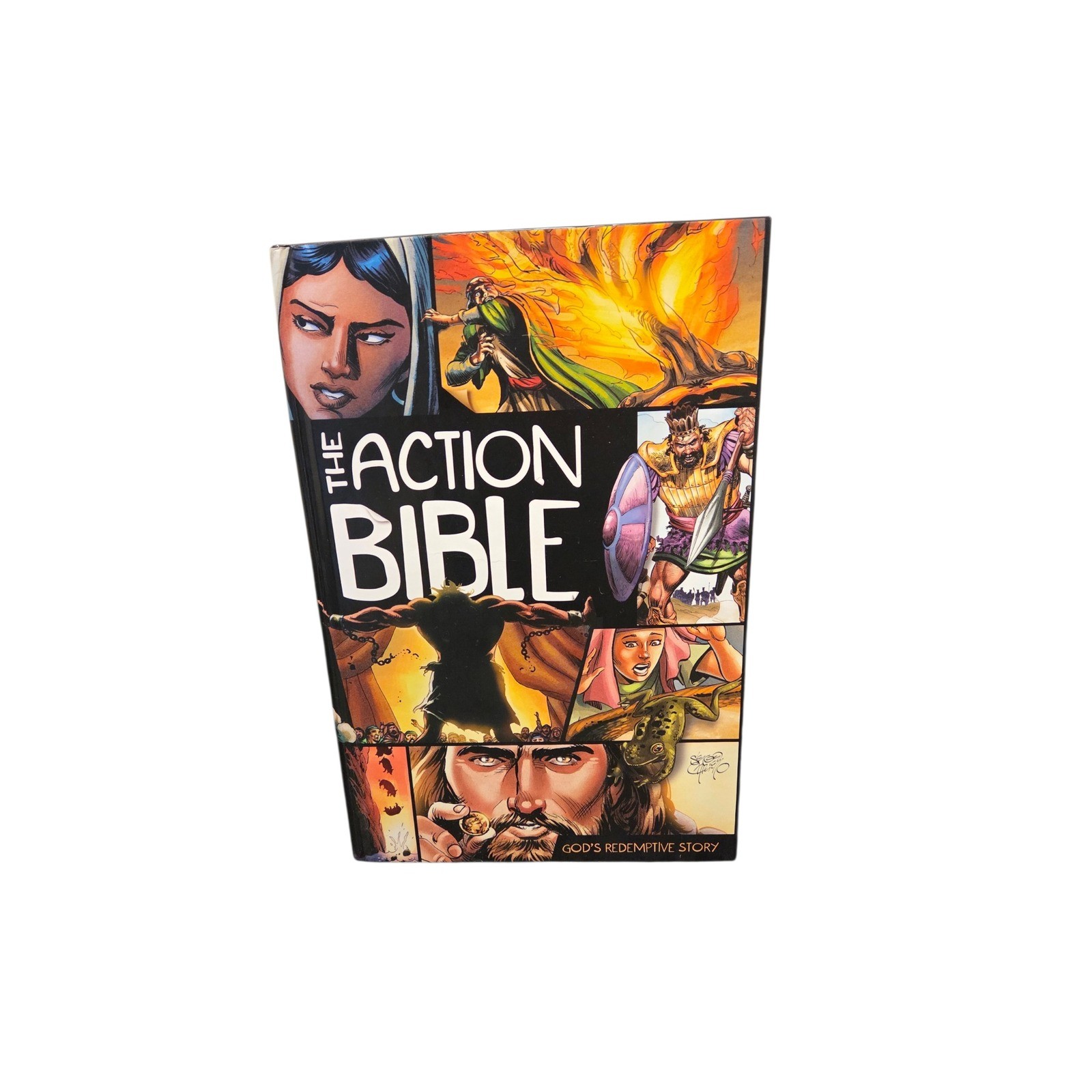 The Action Bible God&rsquo;s Redemptive Story Sergio Cariello Hardcover Graphic Novel