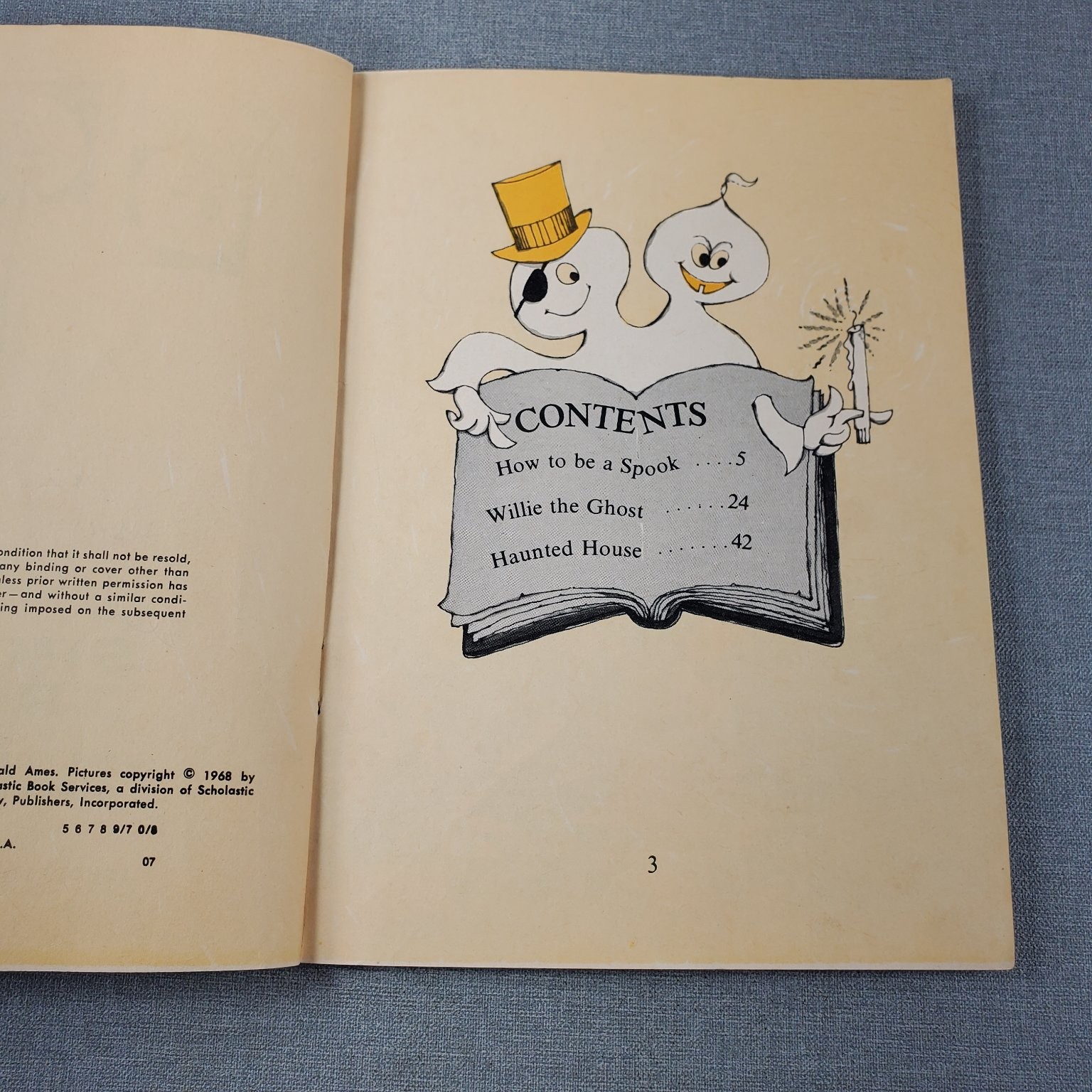 Spooky Tricks Rose Wyler Gerald Ames 1968 Illustrated Kids Book Scholastic
