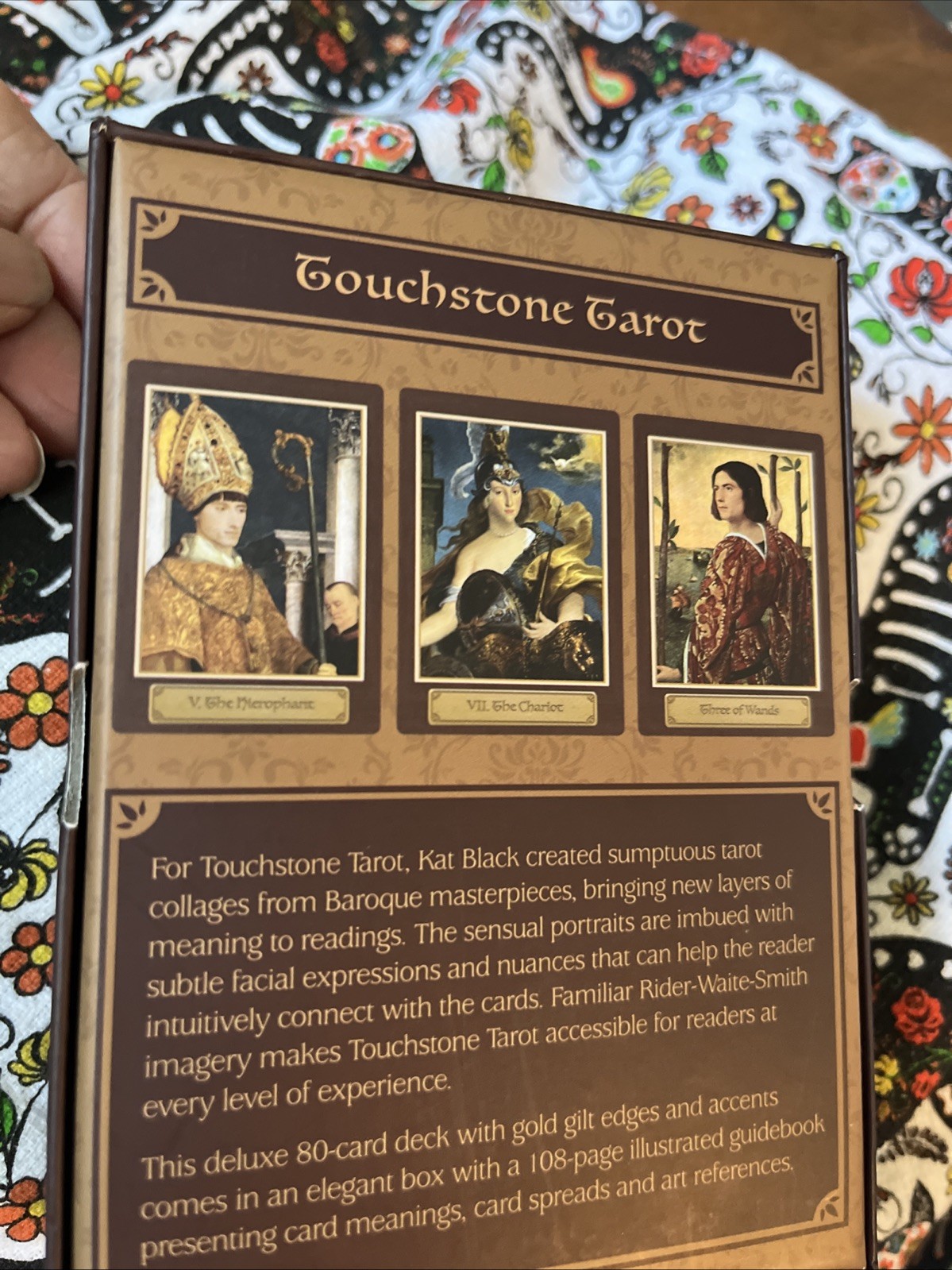 Touchstone Tarot (2020) Deck and Booklet Kat Black Baroque Gilded Cards Used