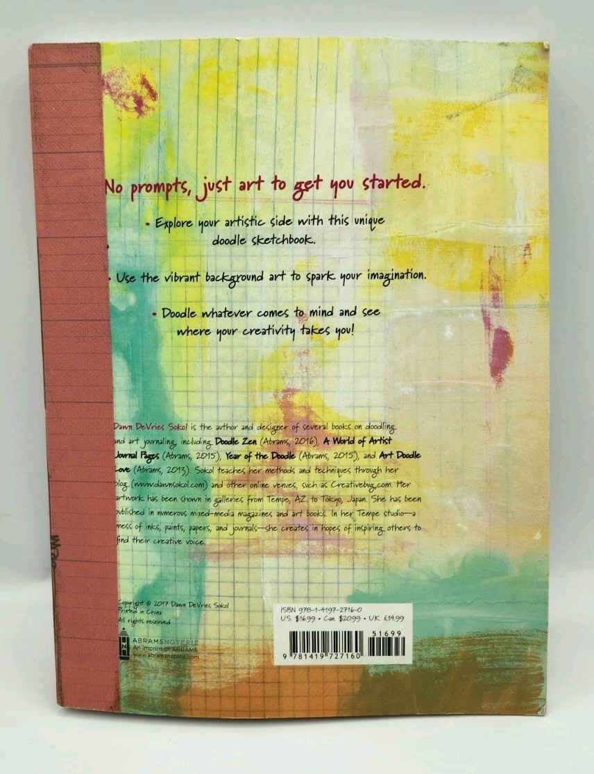 Art To Start Doodling:A Sketchbook With Multicolored Pages By Dawn Devries Sokol