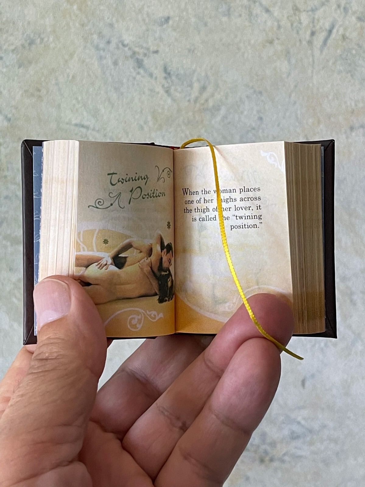 new 2022 miniature book 2.5&Prime; The Kama Sutra illustrated color 439 pg Hardcover