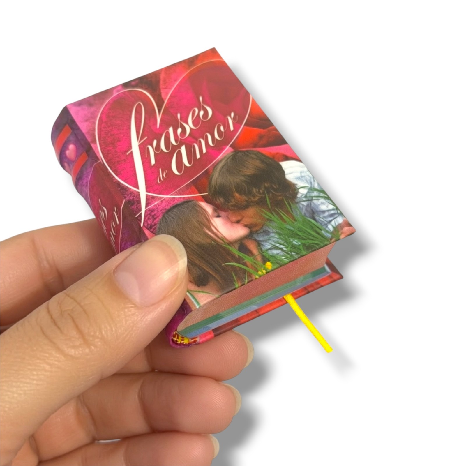 beautiful Frases de Amor Spanish hardcover 2.65&Prime; high mini book 440 color pages