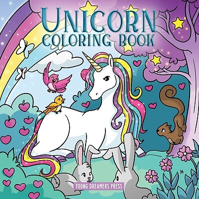 Unicorn Coloring Book: For Kids Ages 4-8 by Young Dreamers Press: New