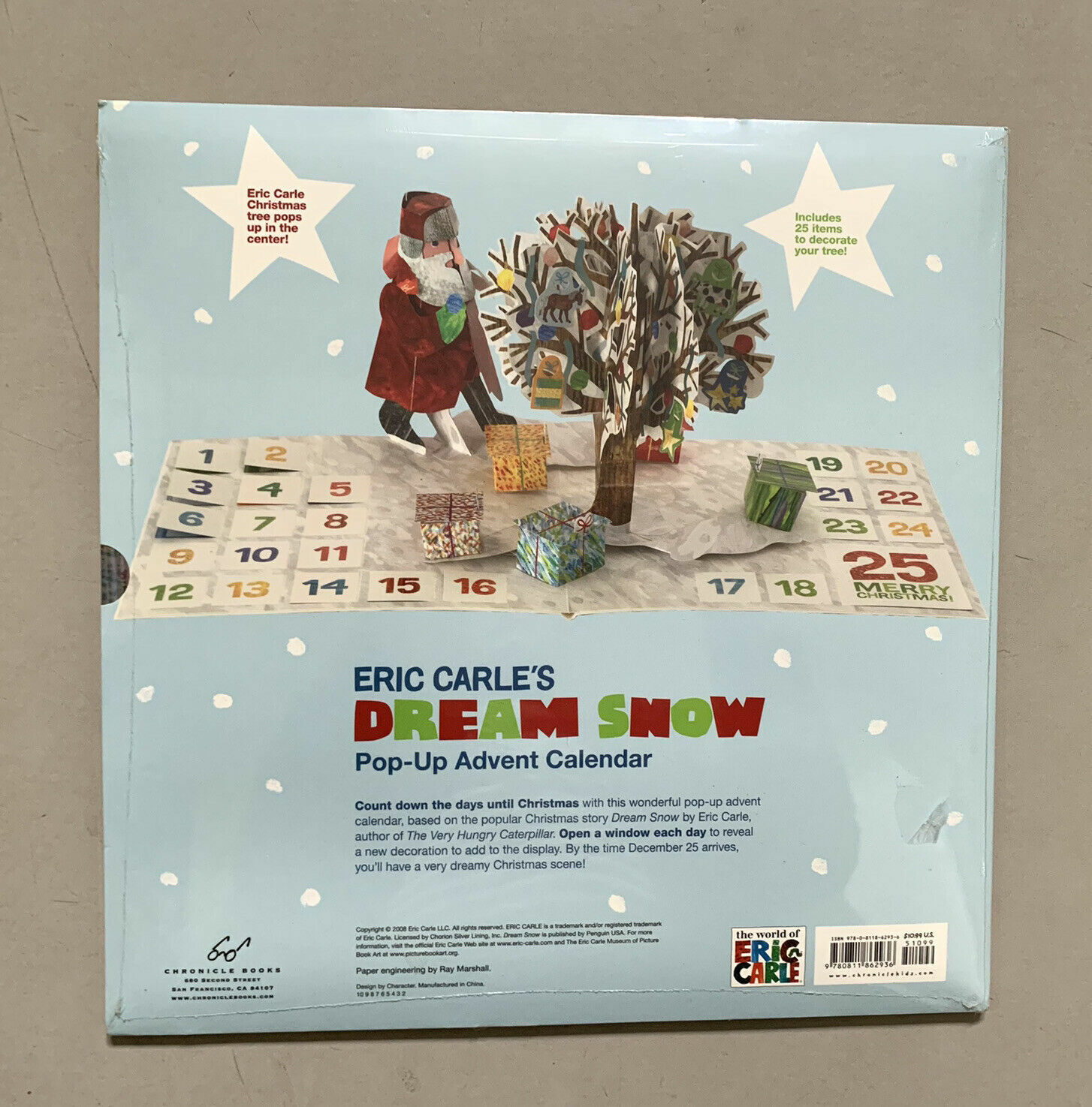 Eric Carle&rsquo;s Dream Snow Pop-Up Advent Calendar Eric Carle NEW IN SHRINKWRAP