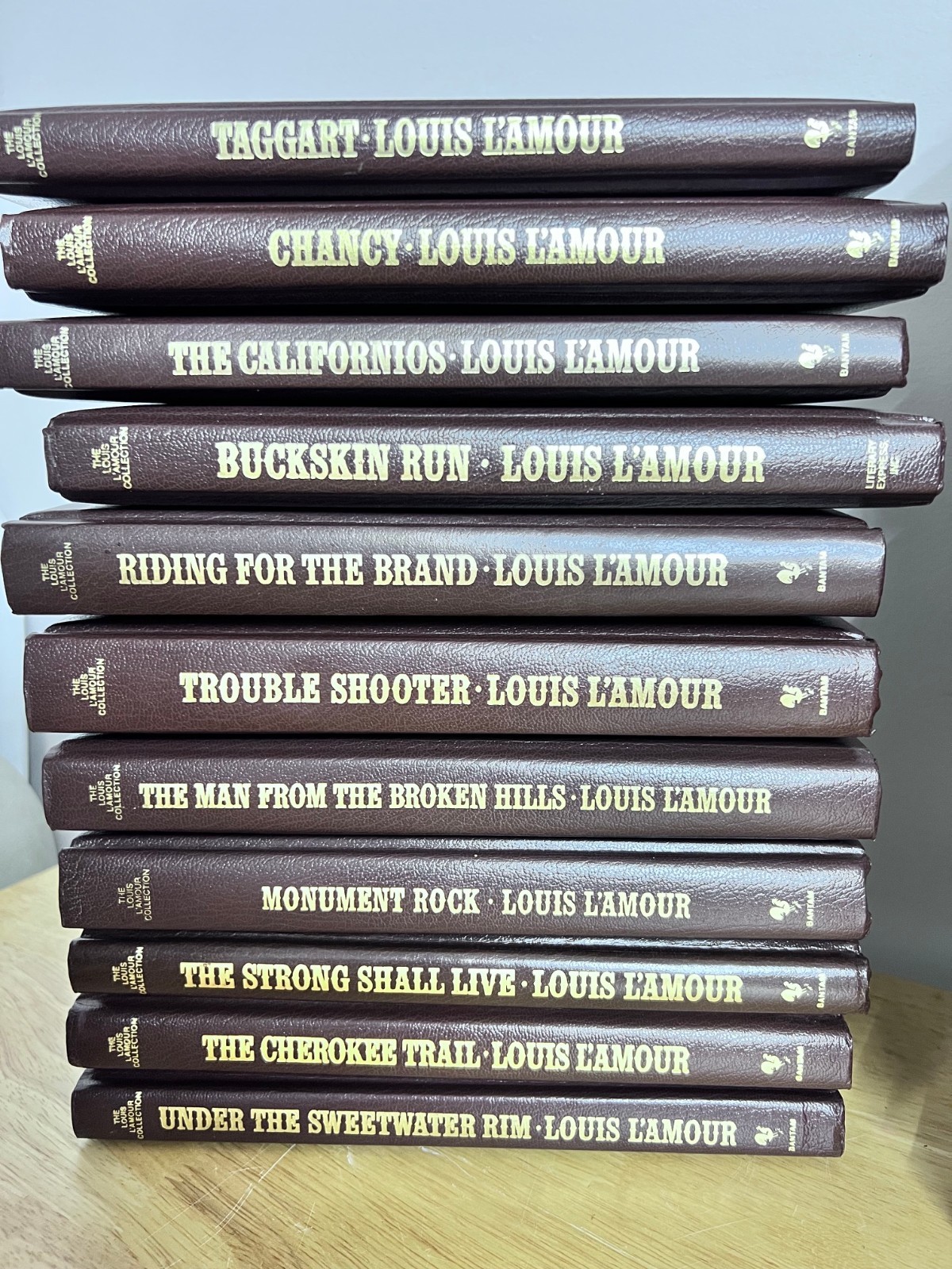Louis L&rsquo;Amour Leatherette Hardcover Books (Sold Individually) Read description!!