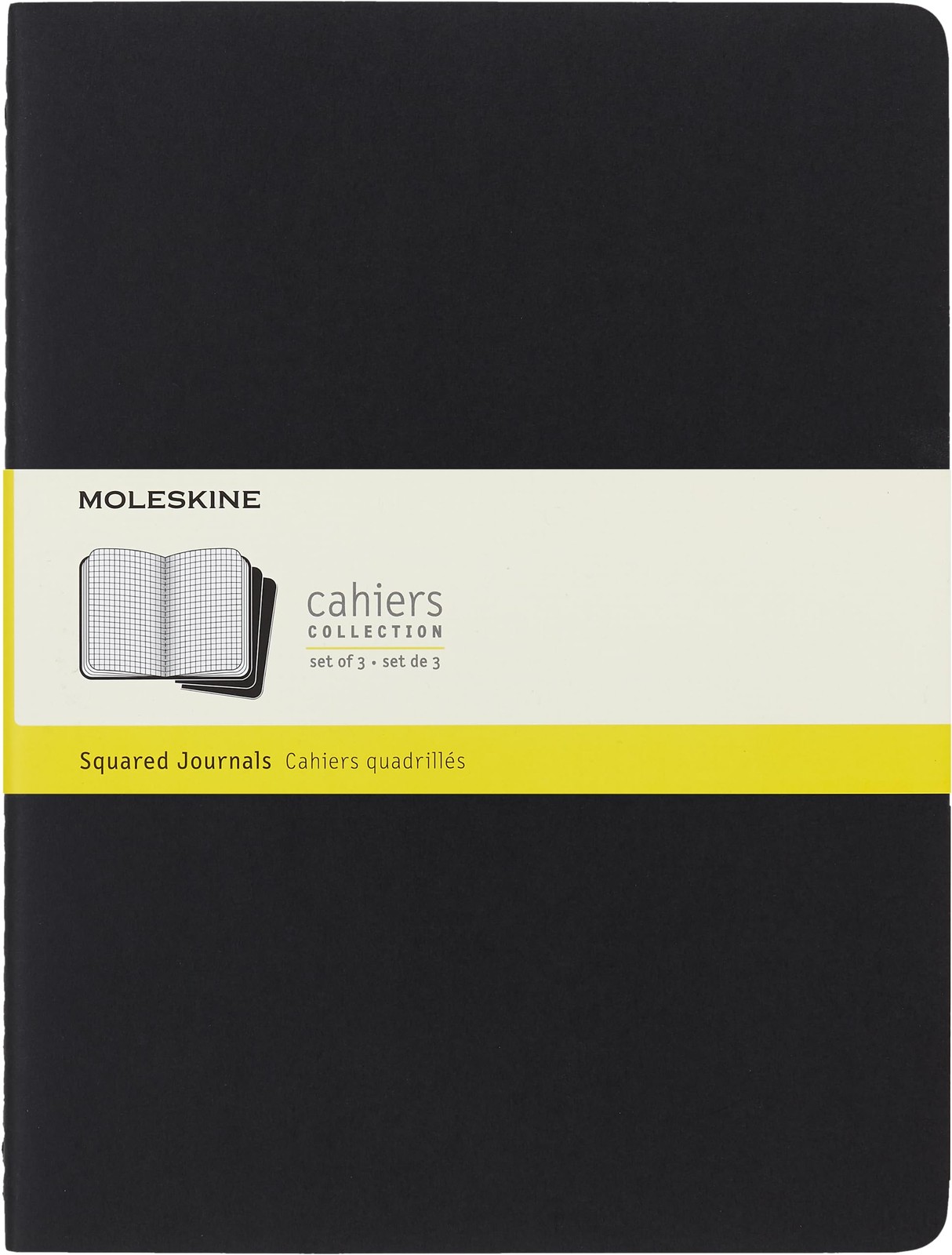 Moleskine Cahier Journal, Soft Cover, Large (5&Prime; x 8.25&Prime;) XL, Black
