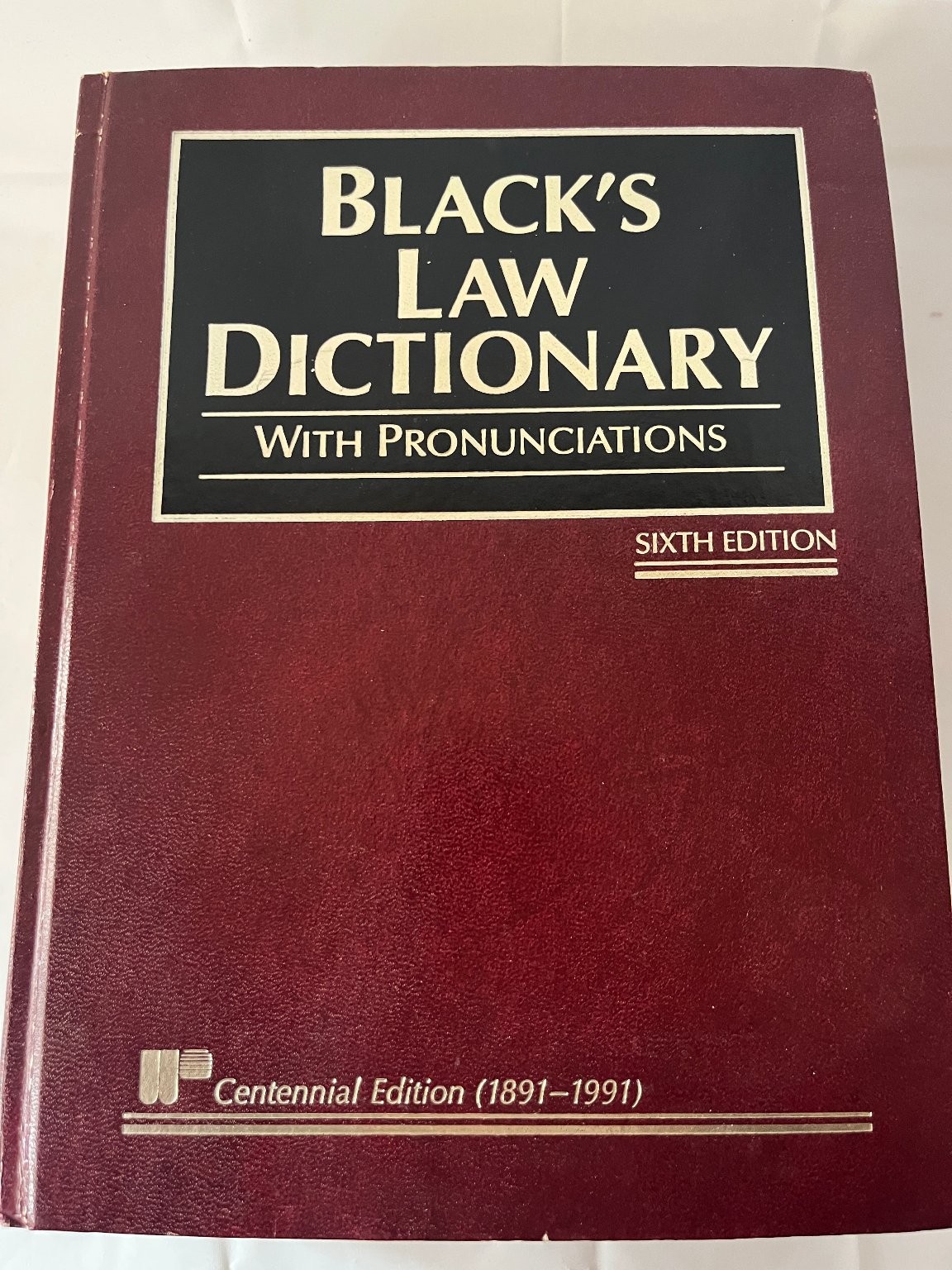 Black&rsquo;s Law Dictionary Henry Campbell Black 1990 Sixth Ed Centennial West