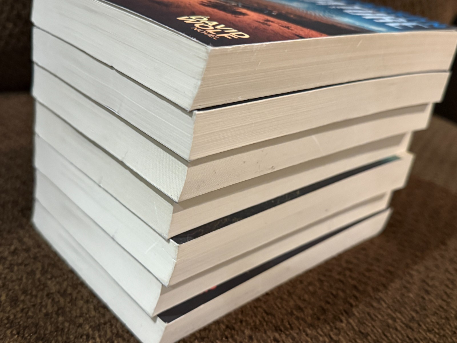 Lot Of 7 David Wolf Series (books 3 8 9 10 11 12 14) By Jeff Carson – paperbacks