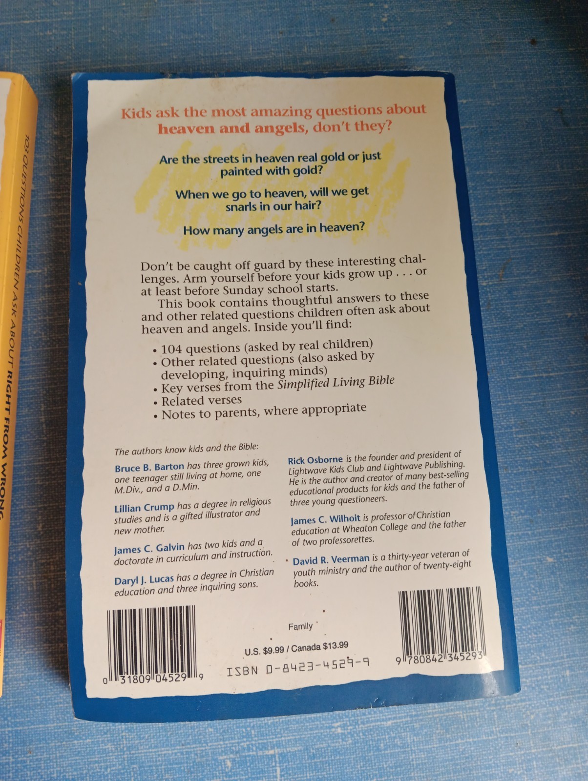 101-103-104 Questions Children Ask… by David R. Veerman 1992, Trade Paperback