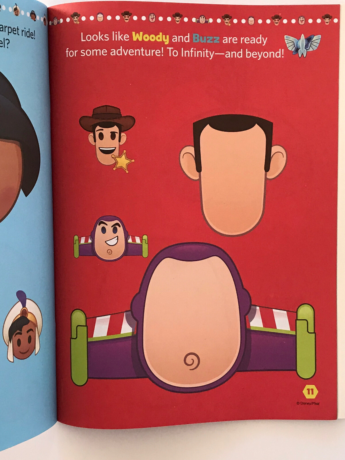 2 Disney Emoji Stickertivity Funny Faces Books 16 pages of Faces, Sticker Sheets