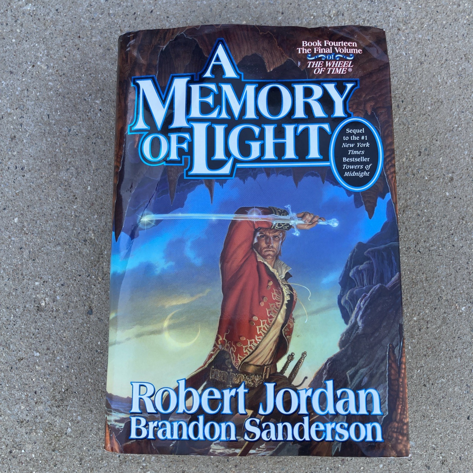 A Memory Of Light (Wheel Of Time #14) Robert Jordan, Auto Signed HC/DJ, 1st Ed.