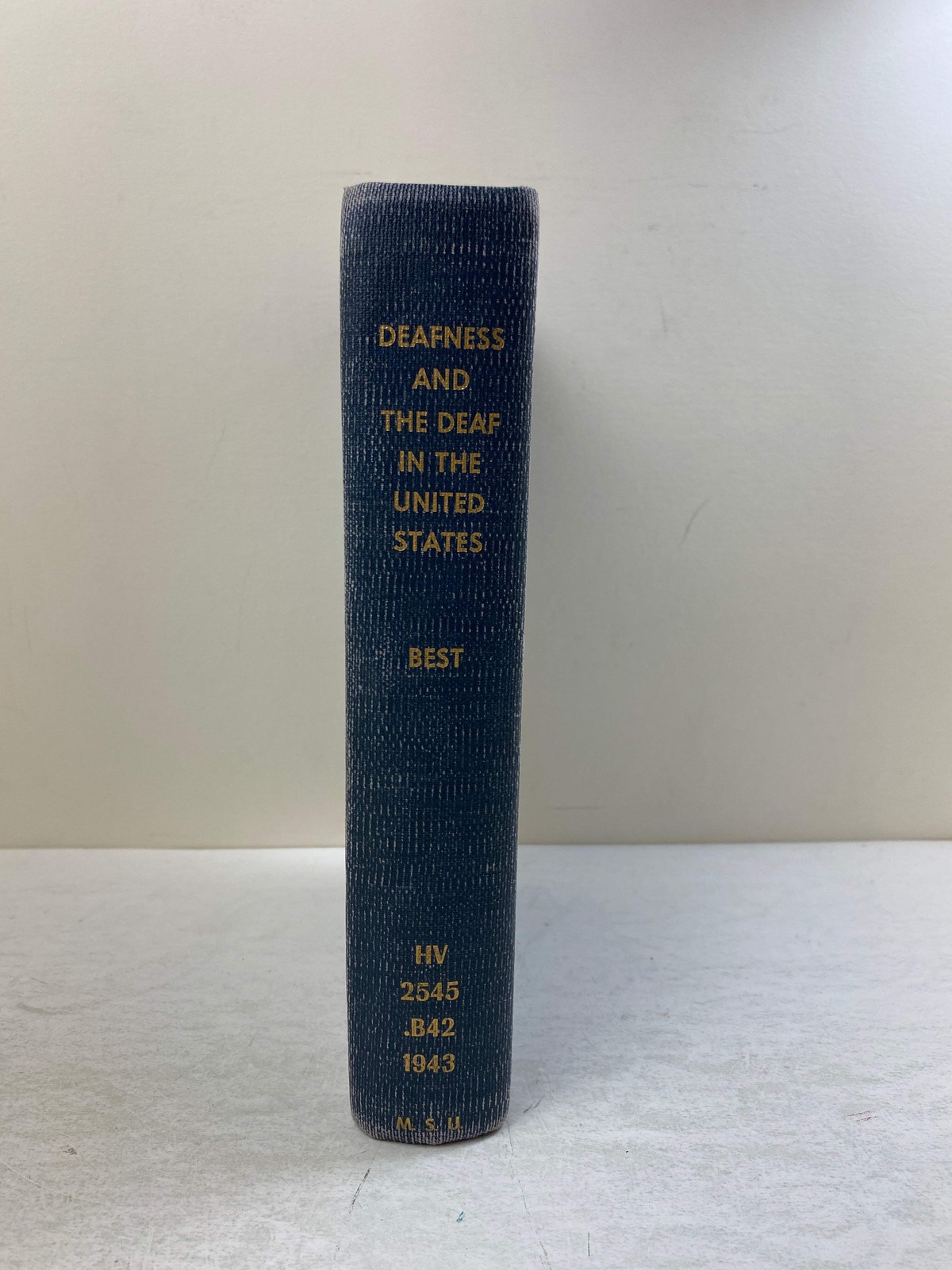 Deafness and the Deaf in the United States by Harry Best Ex-library 1943 HC