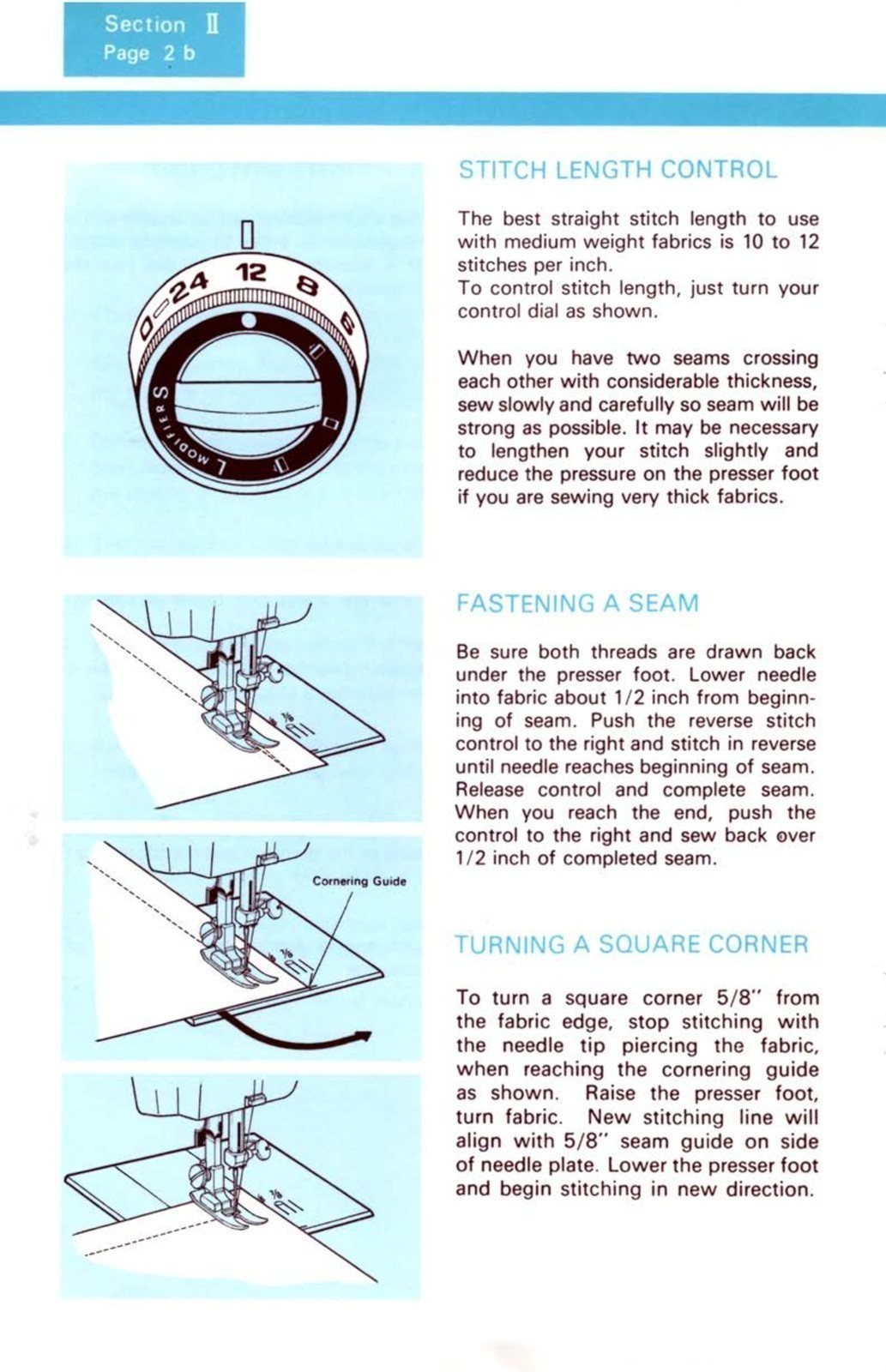 KENMORE 158 12520 1252 Sewing Machine Instruction Manual FIXED – FRONT & BACK