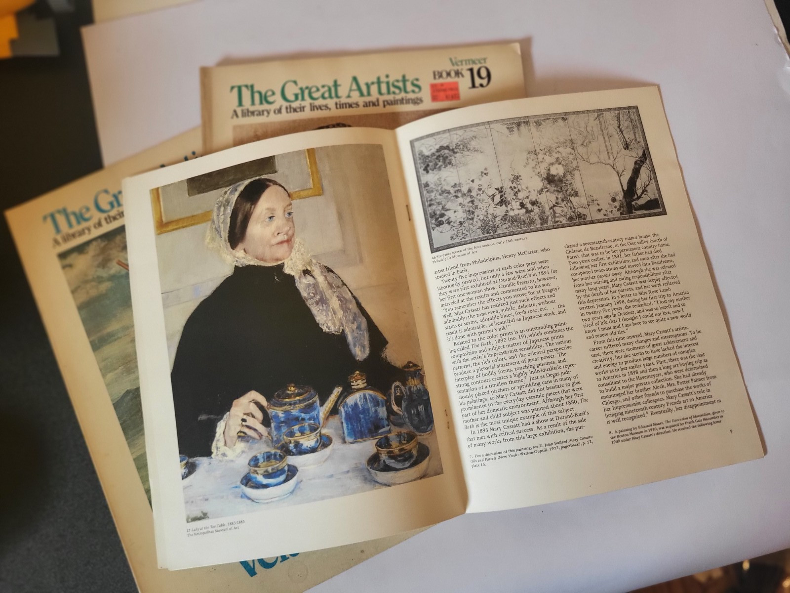 The Great Artists A Library Velasquez Vermer + Cassatt Art books lot