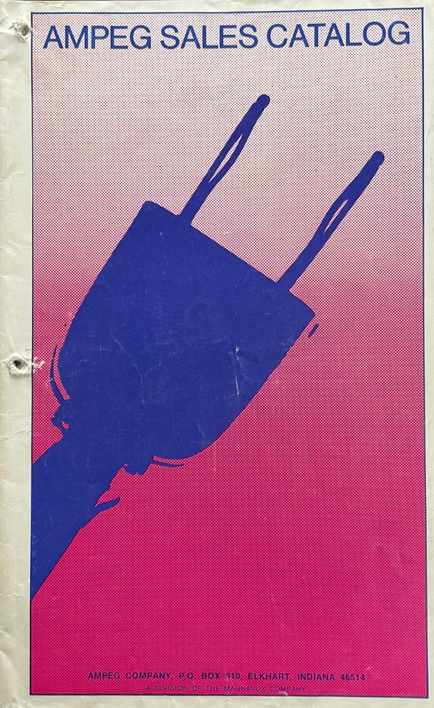Original Vintage 1970&rsquo;s Ampeg Guitar & Bass Amp Catalog 5.5&Prime;x9&Prime; 30 Pages!