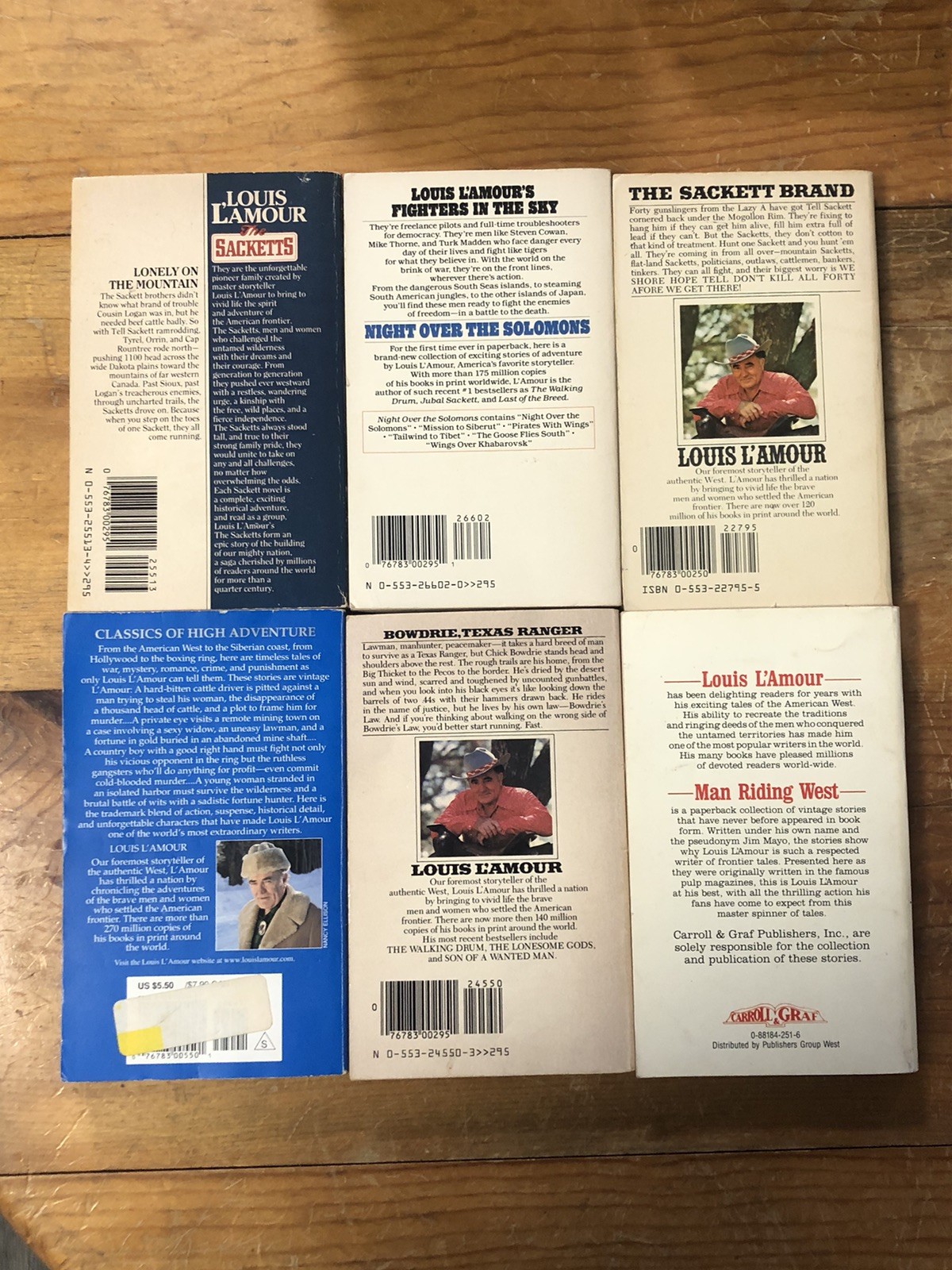 Vintage Louis L&rsquo;Amour Western Lot 18 Paperback Bantam Books