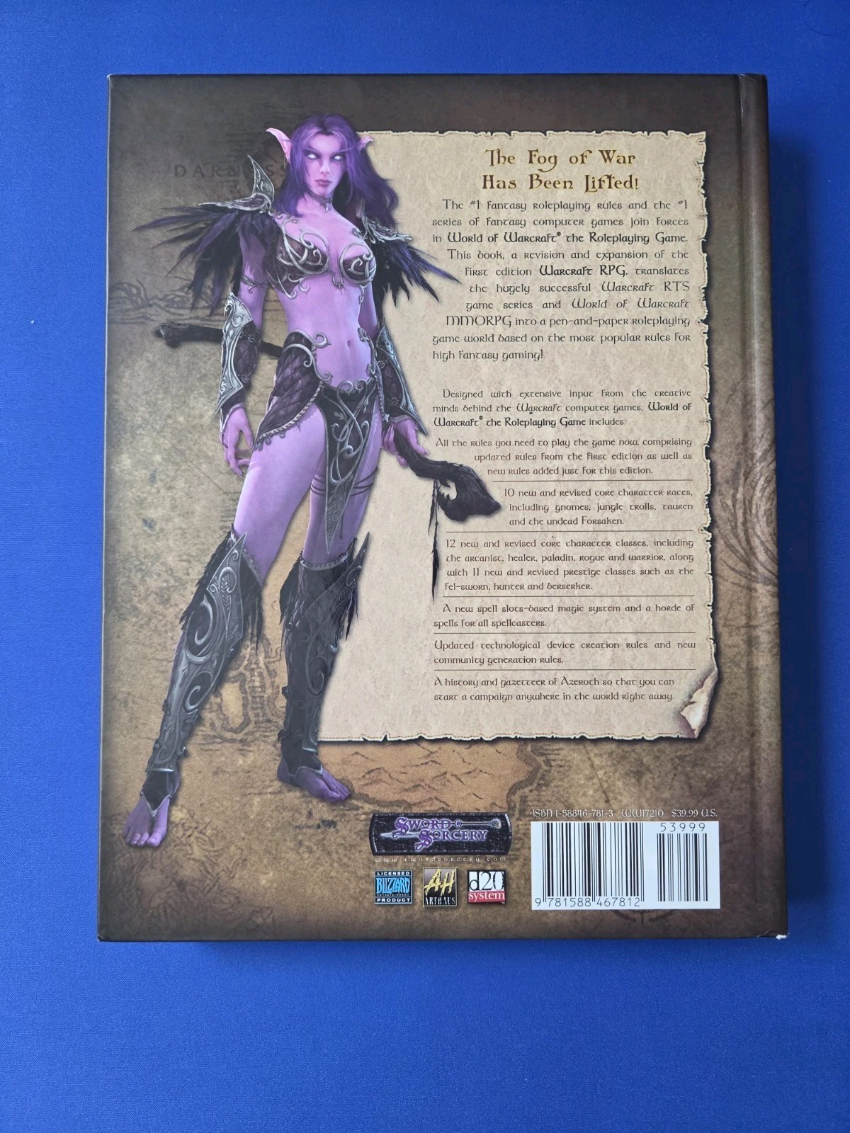 World of Warcraft the Roleplaying Game Hardcover Book Sword And Sorcery WW17210