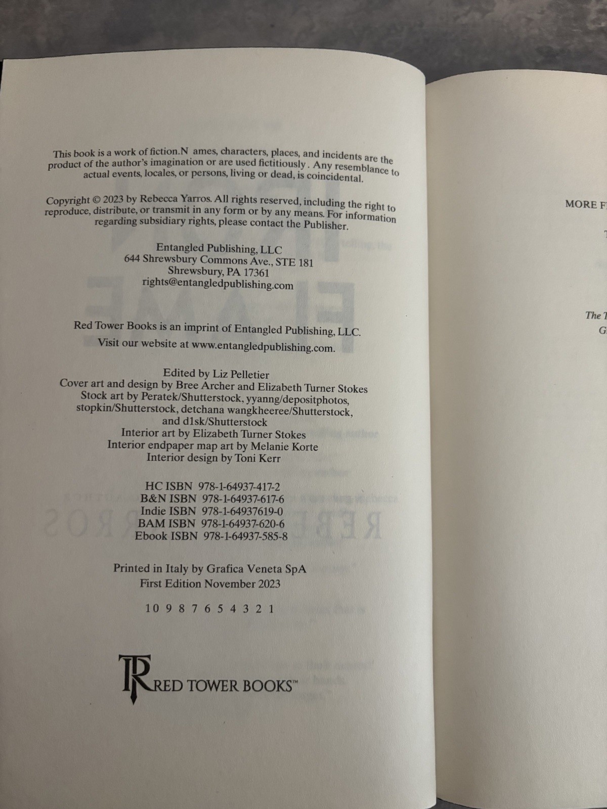 Iron Flame – First Edition Hardcover, Rebecca Yarros, The Empyrean Ser.