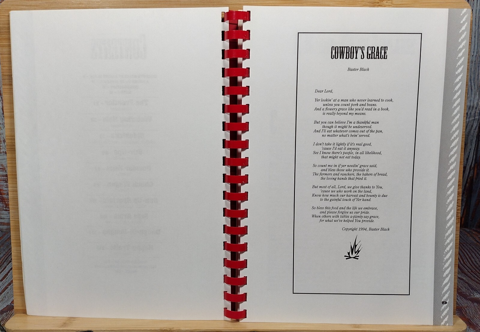 The All-American Cowboy Cookbook by Ken Beck & Jim Clark (1995, Spiral)