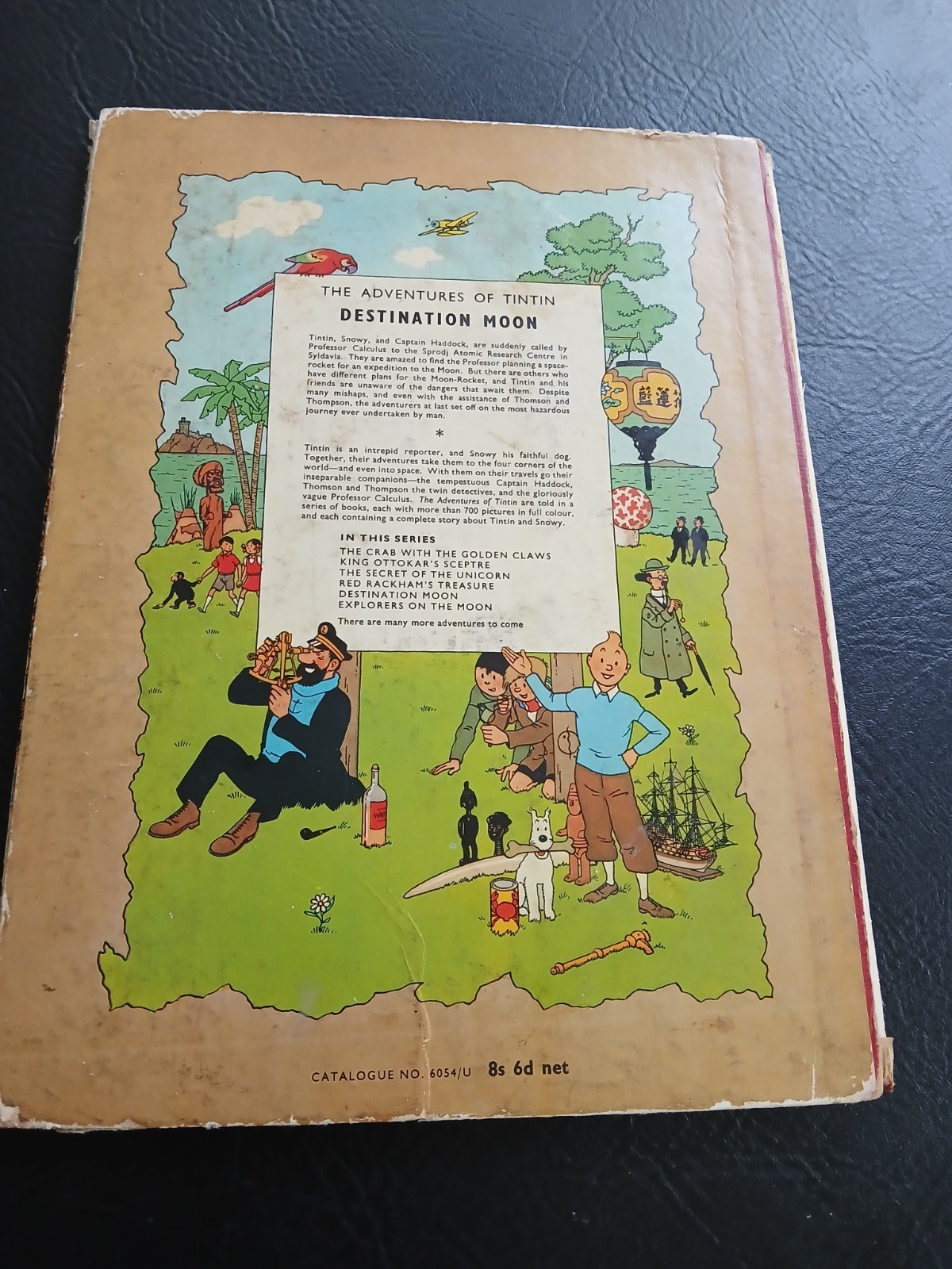 The Adventures Of Tintin Destination Moon By Methuen 1959 Edition