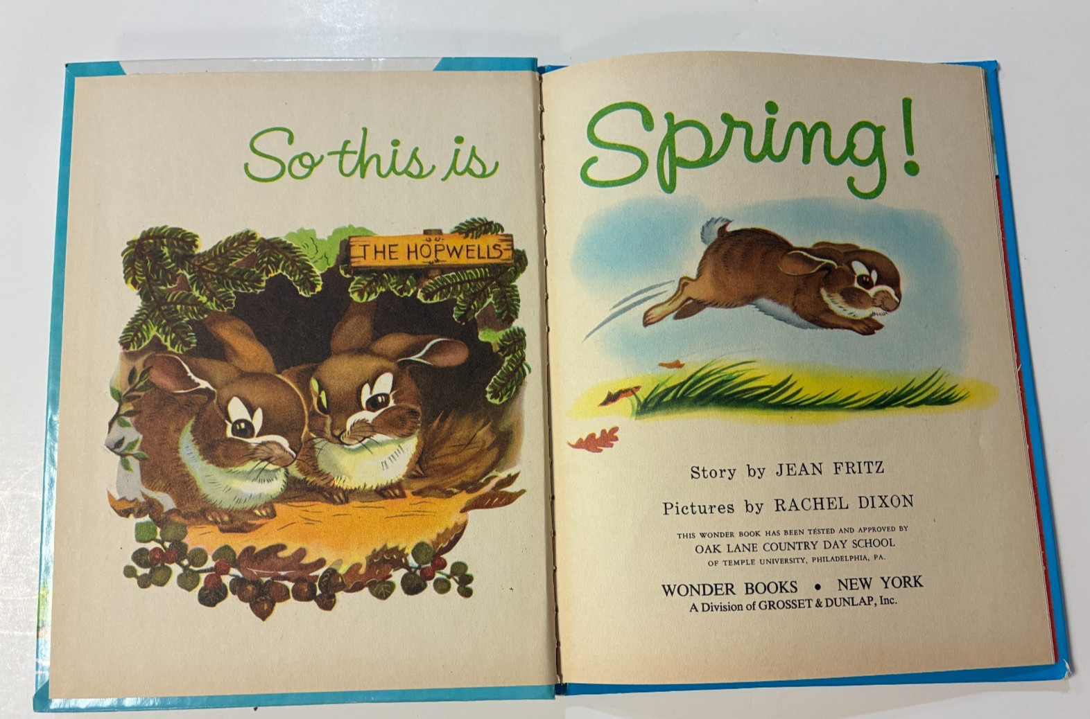 Lot of three 1950&rsquo;s WONDER BOOKS – Wizard of Oz, KEWTEE BEAR, SO THIS IS SPRING