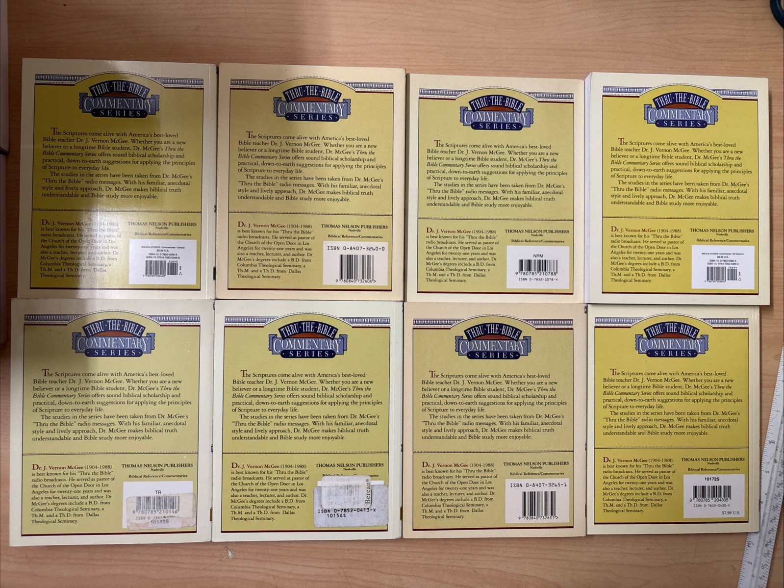 Lot 60 Thru the Bible Commentary Series Complete 60 Book Set J. Vernon McGee PB