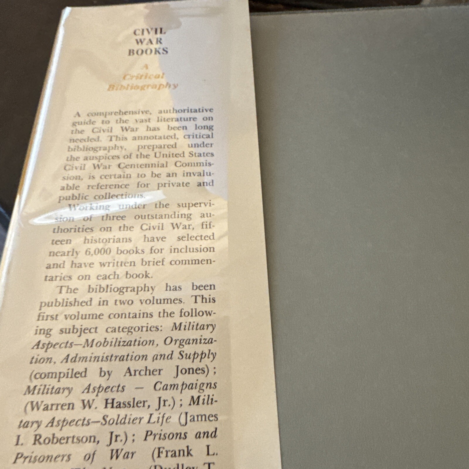 Vintage 2 Civil War Books A Critical Bibliography Volumes I &II Robertson Nevins