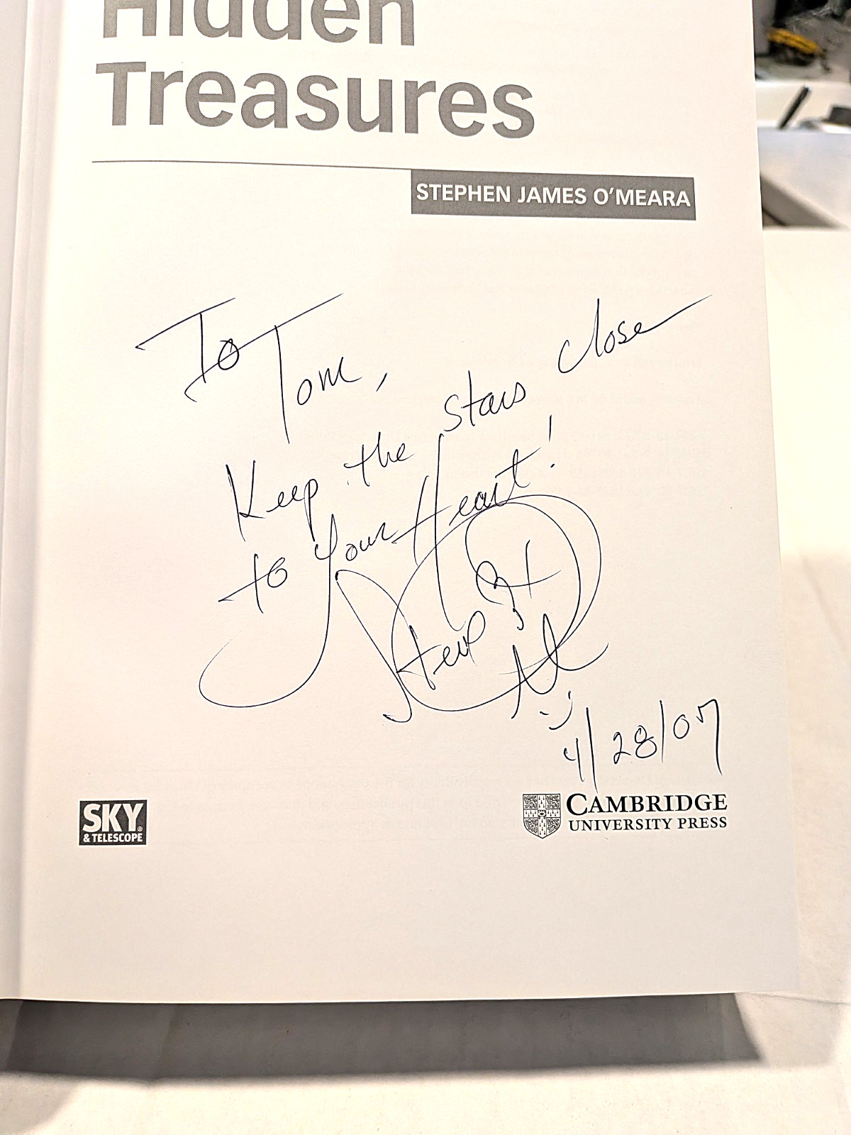 Deep-Sky Companions Hidden Treasures HC 2007 Stephen James O&rsquo;Meara Signed