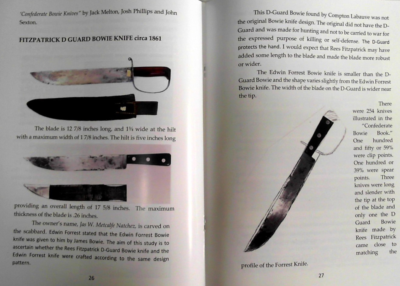 2 in 1 Books on Jim Bowie Edwin Forrest Knife & Acadia Plantation Bowie&rsquo;s Home