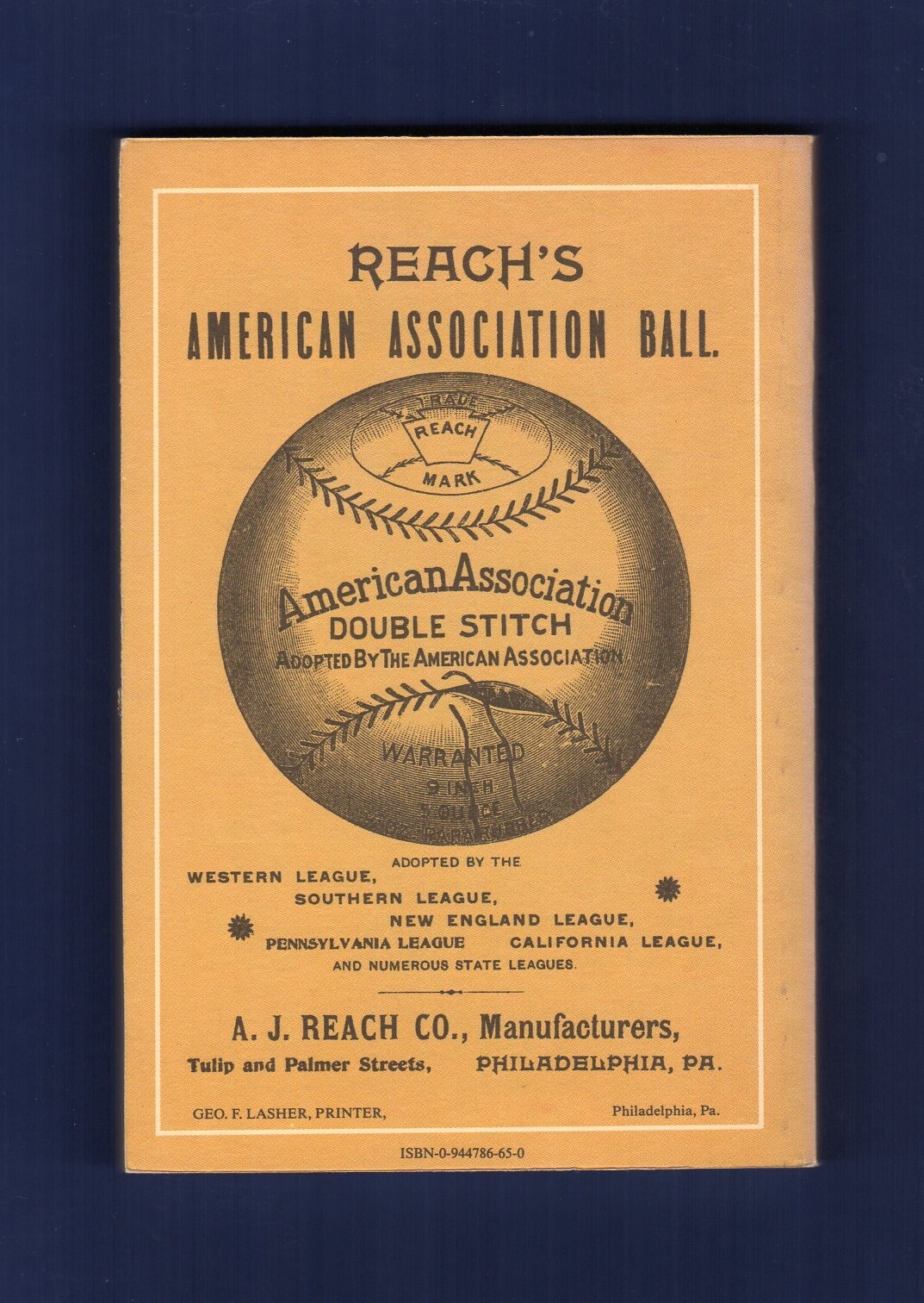 1894 REACH&rsquo;S BASEBALL GUIDE | 1989 Horton P.C. | 164 pages ~ Scarce REPRINT!