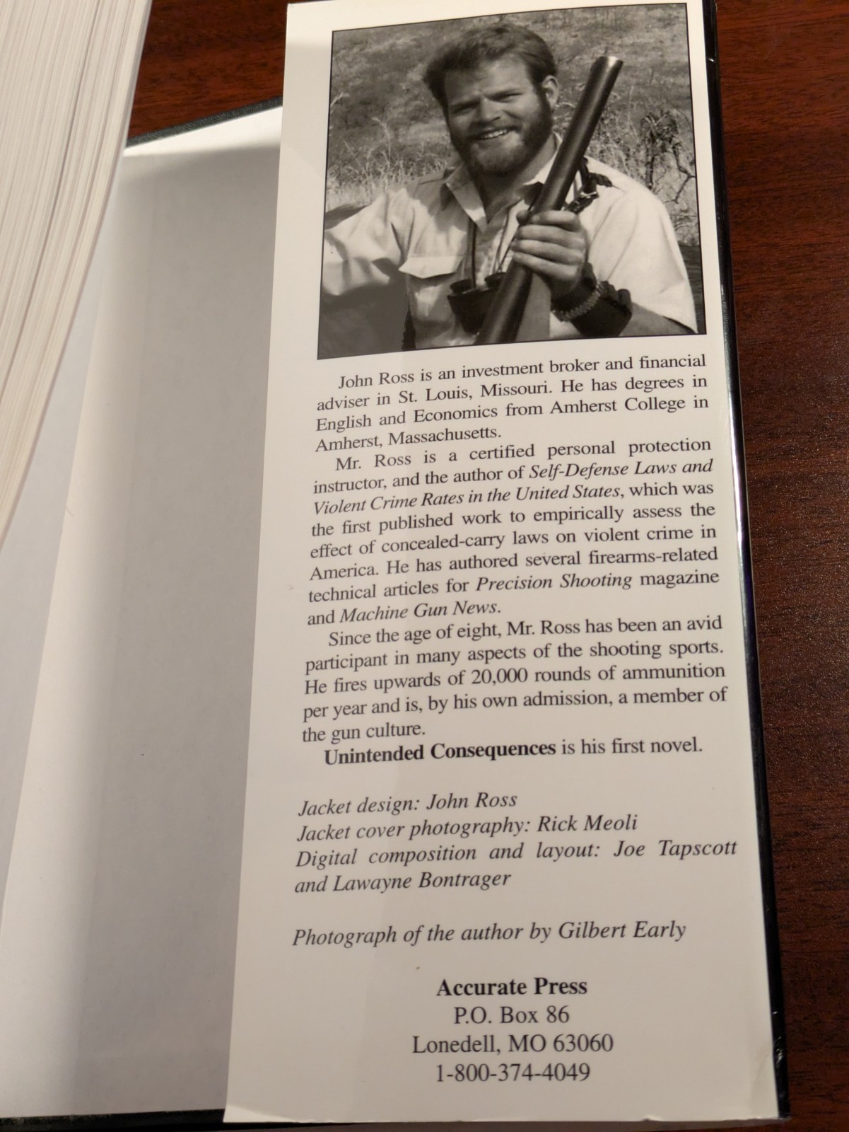 Unintended Consequences by John Ross (1996, Hardcover, Dust Jacket) 5th Printing