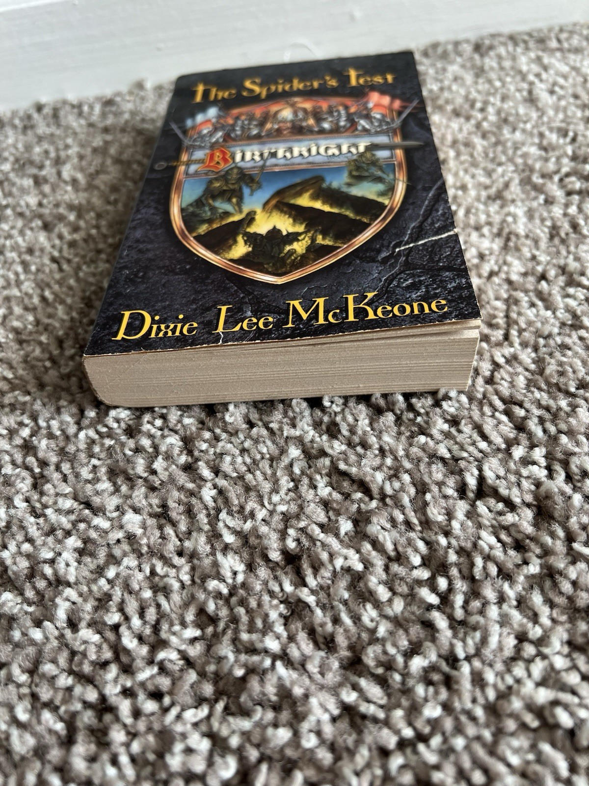 The Spider&rsquo;s Test by Dixie Lee McKeone (TSR, 1996) First Vintage Fantasy MMPB